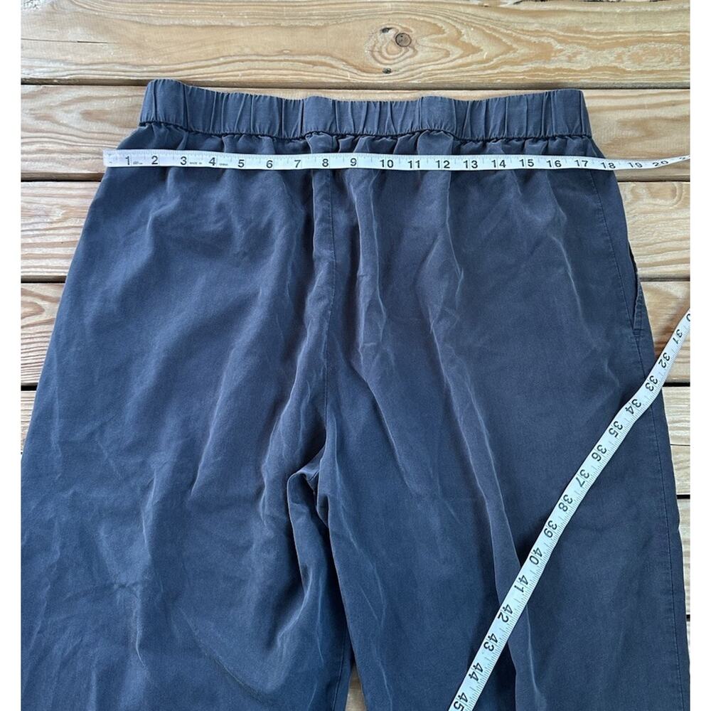 Eileen Fisher Women’s Pull on Tencel Wide Leg Crop pants size L Black L4 - Picture 8 of 8